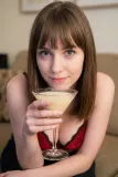 Happy slut expressive face dp
